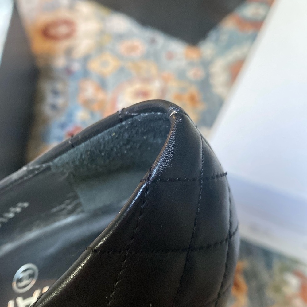 Chanel Black Quilted Women's Heels - Picture 5 of 17